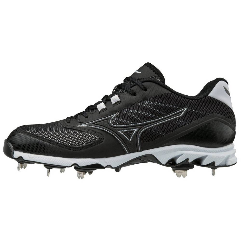 Mizuno 9-Spike Dominant 2 Kısa Metal - Erkek Beyzbol Ayakkabısı - Siyah/Beyaz Türkiye (FWLEKU-986)